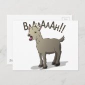 Schreien von Ziegenkopfkerndesigns Postkarte (Vorne/Hinten)