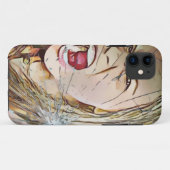 schreiend, Mädchen, schreiend Mädchen, kaputtes Gl Case-Mate iPhone Hülle (Rückseite (Horizontal))