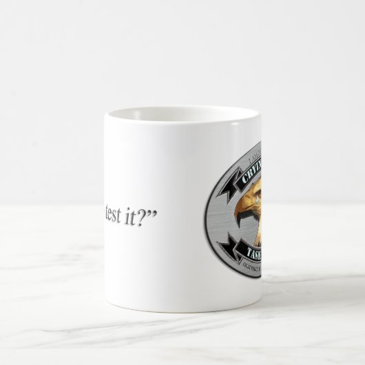 Schreiende Eagle-Task Force (Stellvertreter) Kaffeetasse (Mittel)