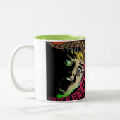 Schreiende Frau POP-COMIC-KUNST Tasse (Links)
