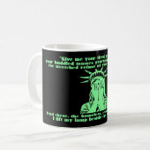 Schreiende Freiheits-Tasse Kaffeetasse (Vorderseite Links)