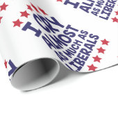 Schreiende Liberale Geschenkpapier (Rolleneckpunkt)