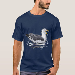 Schreiende Möwe Meer Vögel Vogelbeobachter Geschen T-Shirt