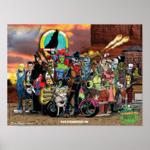 SCHREIENDE SUPPE! Jahreszeit man warf Plakat