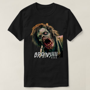 Schreiende Zombie-Gehirne T-Shirt