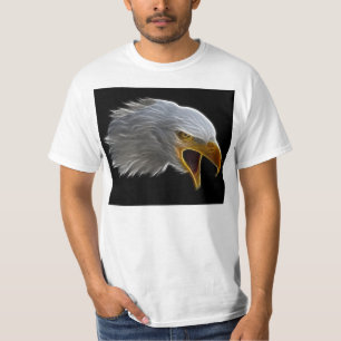Schreiender amerikanischer Weißkopfseeadler-Kopf T-Shirt