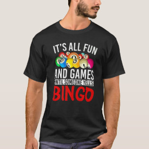 Schreiender Bingo-Spieler Glücksspiel Bingo-Gewinn T-Shirt