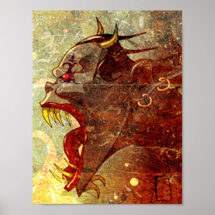 Schreiender Dämon Poster