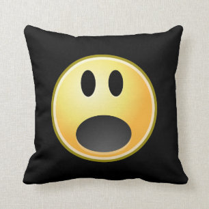 Schreiender Emoticon Kissen