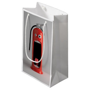 Schreiender Feuerlöscher Kleine Geschenktüte
