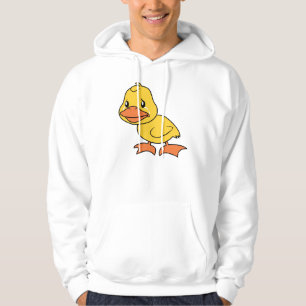 Schreiender gelber Entlein-Lamé - ducken Sie Hoodie