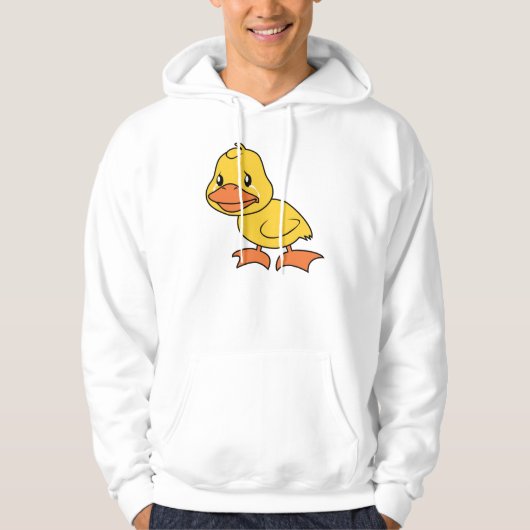 Schreiender gelber Entlein-Lamé - ducken Sie Hoodie (Vorderseite)