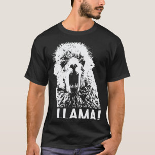 Schreiender Lama   Keine Drama Alpaka T-Shirt