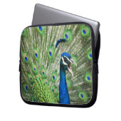 Schreiender Pfau Laptopschutzhülle (Vorderseite Links)