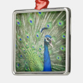 Schreiender Pfau Ornament Aus Metall (Links)