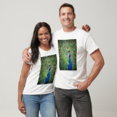 Schreiender Pfau T-Shirt (Unisex)