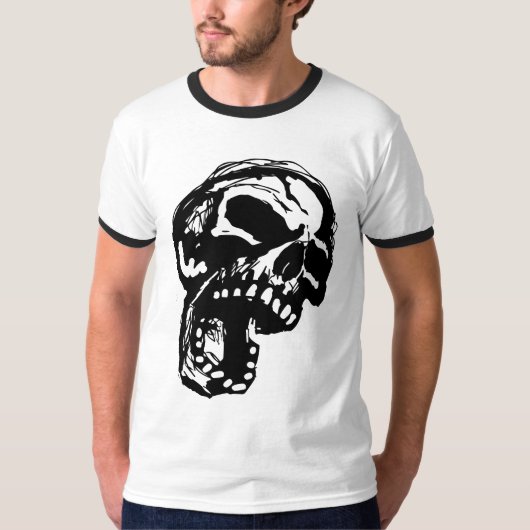 Schreiender Schädel T-Shirt (Vorderseite)