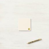 Schreiendes Emoji Post-it Klebezettel (Auf Schreibtisch)