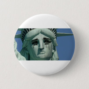Schreiendes Freiheitsstatue Button