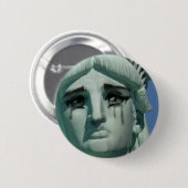 Schreiendes Freiheitsstatue Button (Vorne & Hinten)