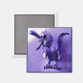 schreiendes Huhn Magnet (Vorderseite/Rückseite)