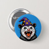 Schreiendes Opossum Button (Vorne & Hinten)