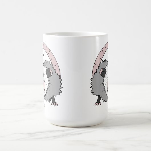 Schreiendes Opossum Kaffeetasse (Mittel)