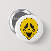 Schreiendes Schreigesicht Button (Vorne & Hinten)