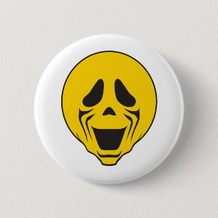 Schreiendes Schreigesicht Button