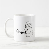 Schreiendes Vogel Cockatoo birb Schreien Kaffeetasse (Links)
