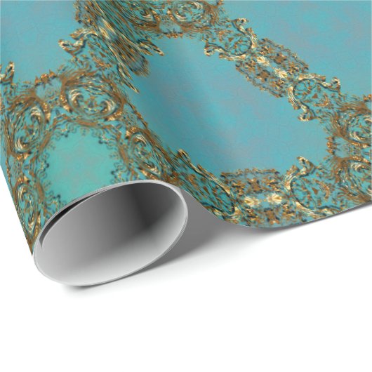 Schreierphaele Glossy Barock Elegante Geschenkpapier (Rolleneckpunkt)