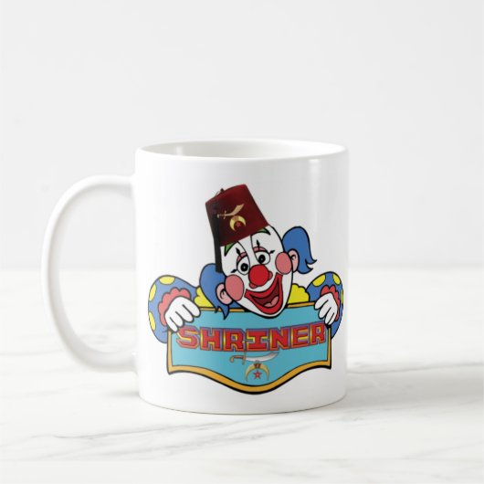 Schrein-Clown Kaffeetasse (Links)
