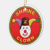 Schrein-Clown Keramik Ornament (Links)