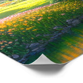 Schrein in blühender Natur Poster (Ecke)