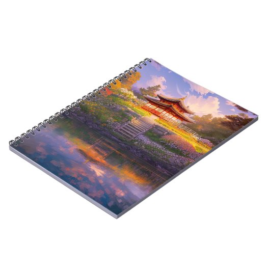 Schrein in der Embrace des blühenden Hügels Notizblock (Linke Seite)