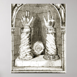 Schrein von St Patrick Hand, 'von der Trias Thua Poster