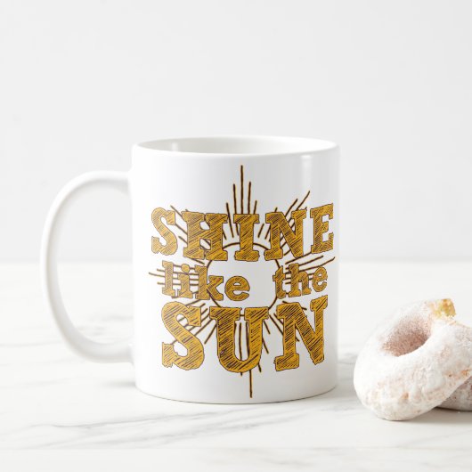 Schrein wie die Sonne Kaffeetasse (Mit Donut)