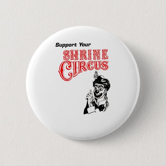 Schrein-Zirkusclown Button (Vorderseite)