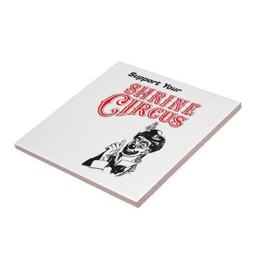 Schrein-Zirkusclown Fliese (Seite)