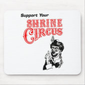 Schrein-Zirkusclown Mousepad (Vorne)