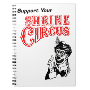 Schrein-Zirkusclown Notizblock