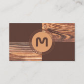 Schreiner mit 100% natürlichem Bio Holzstil Visitenkarte (Vorderseite)