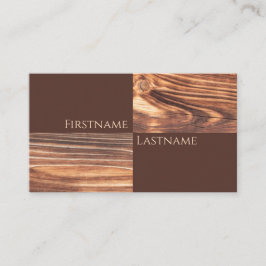 Schreiner mit 100% natürlichem Bio Holzstil Visitenkarte