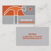 Schreiner, Schrott, Holz, Bauarbeiten Visitenkarte (Vorne/Hinten)