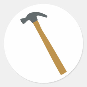 Schreinerhammer Runder Aufkleber