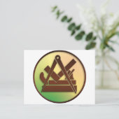 Schreinersymbol Postkarte (Stehend Vorderseite)