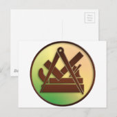 Schreinersymbol Postkarte (Vorne/Hinten)