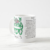 Schreiten Sie, der Ursprung, Bedeutung und das Kaffeetasse (Vorderseite Links)