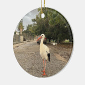 Schreitender Storch-Schmuck Keramik Ornament (Links)