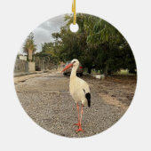 Schreitender Storch-Schmuck Keramik Ornament (Hinten)